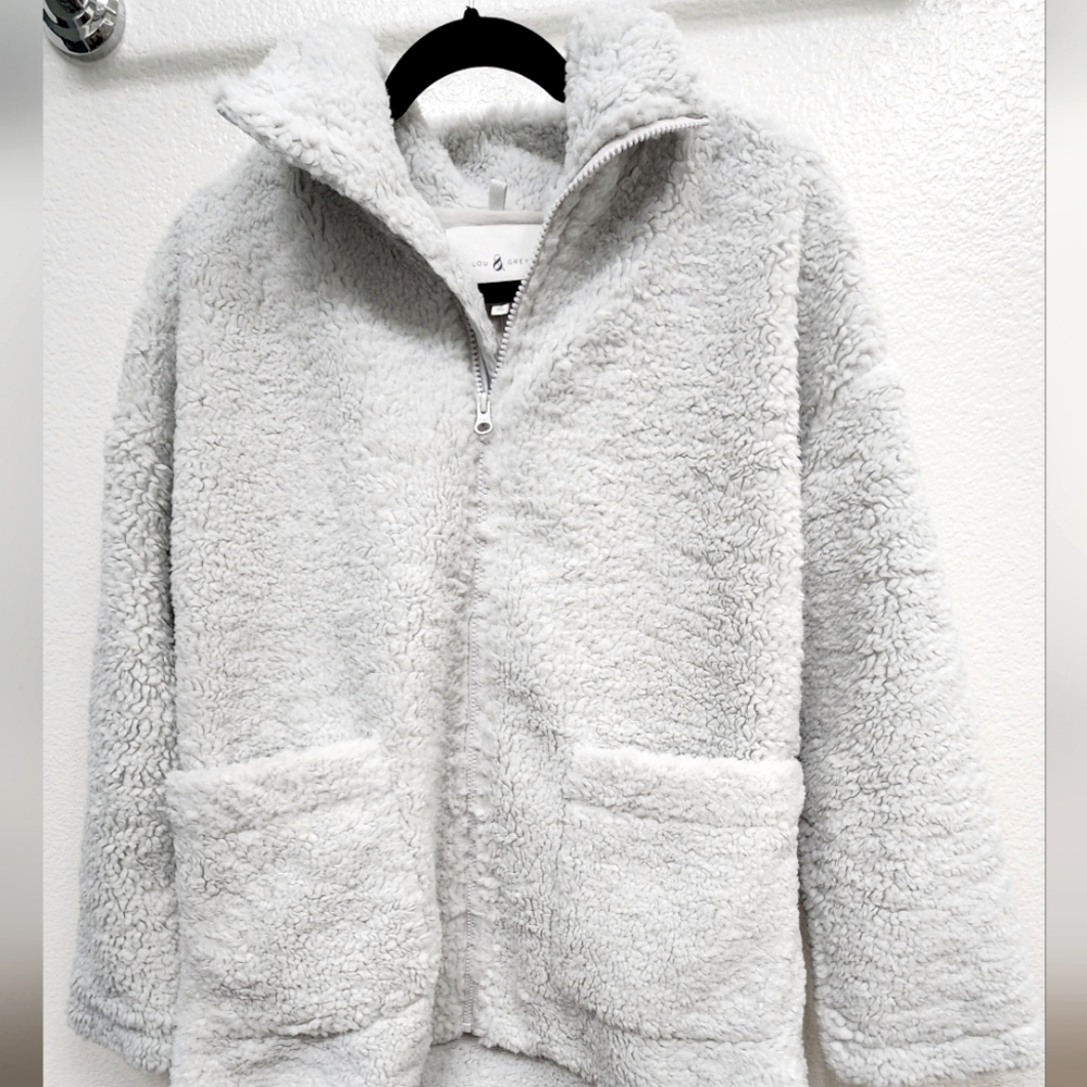 Lou and Grey Sherpa Cozy Up Full Zip Jacket (Loft)-Size S (NWT)